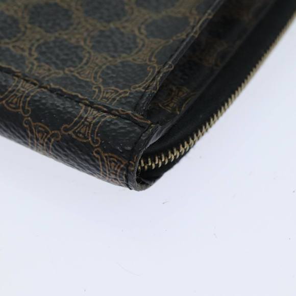 CELINE Macadam Canvas Shoulder Wallet PVC Brown Auth 79811 - Picture 8 of 16